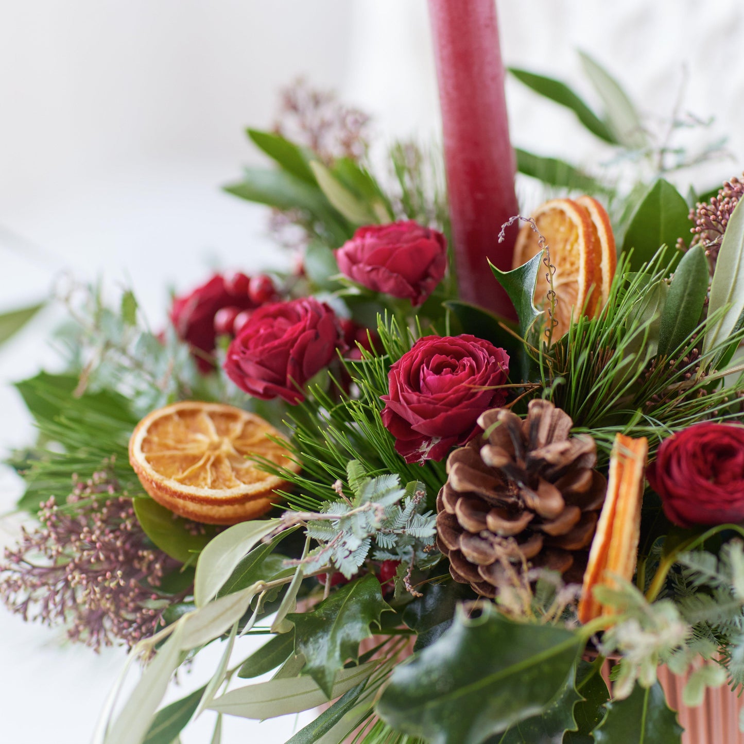 Classic Christmas Candle Arrangement