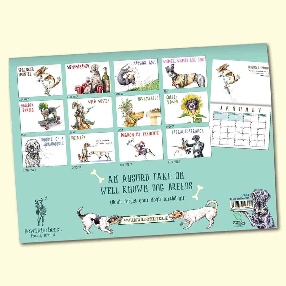 Mutts Nuts Calendar 2026 - Dogs Calendar