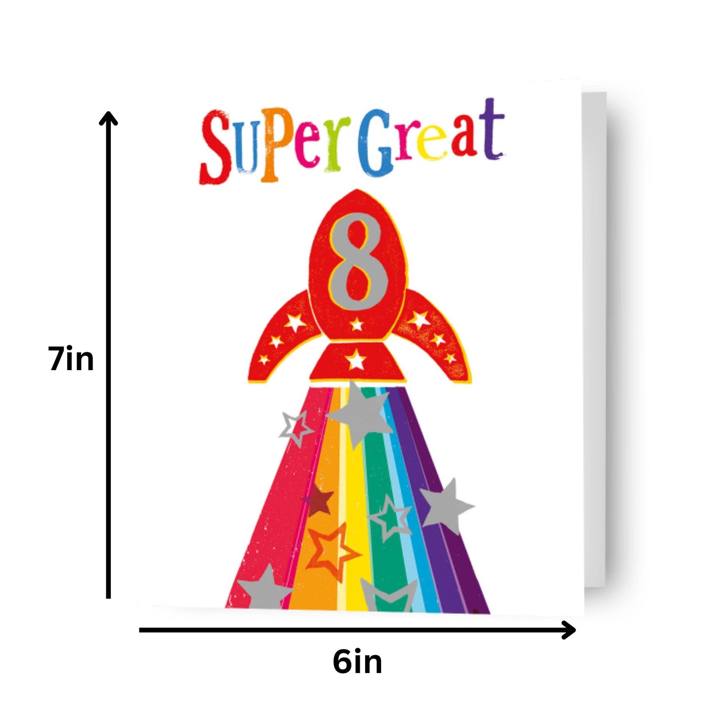 Brightside Age 8 Birthday Card