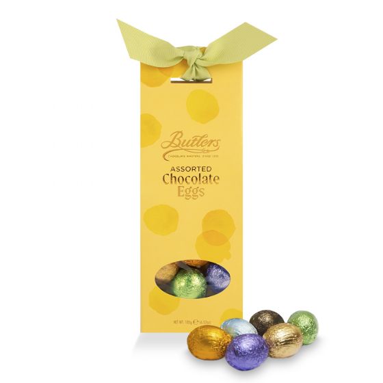Mini Egg Tapered Box with Ribbon 185g