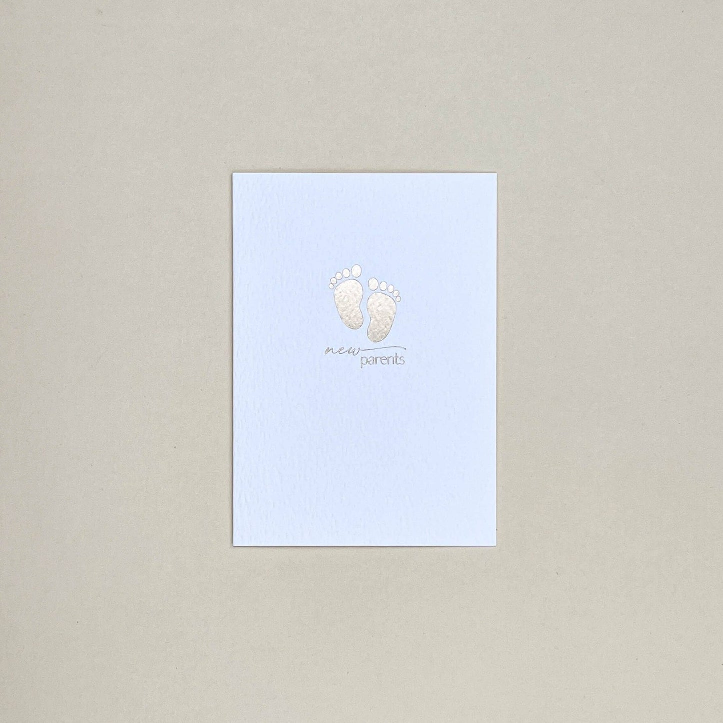New Parents Baby Feet White Card