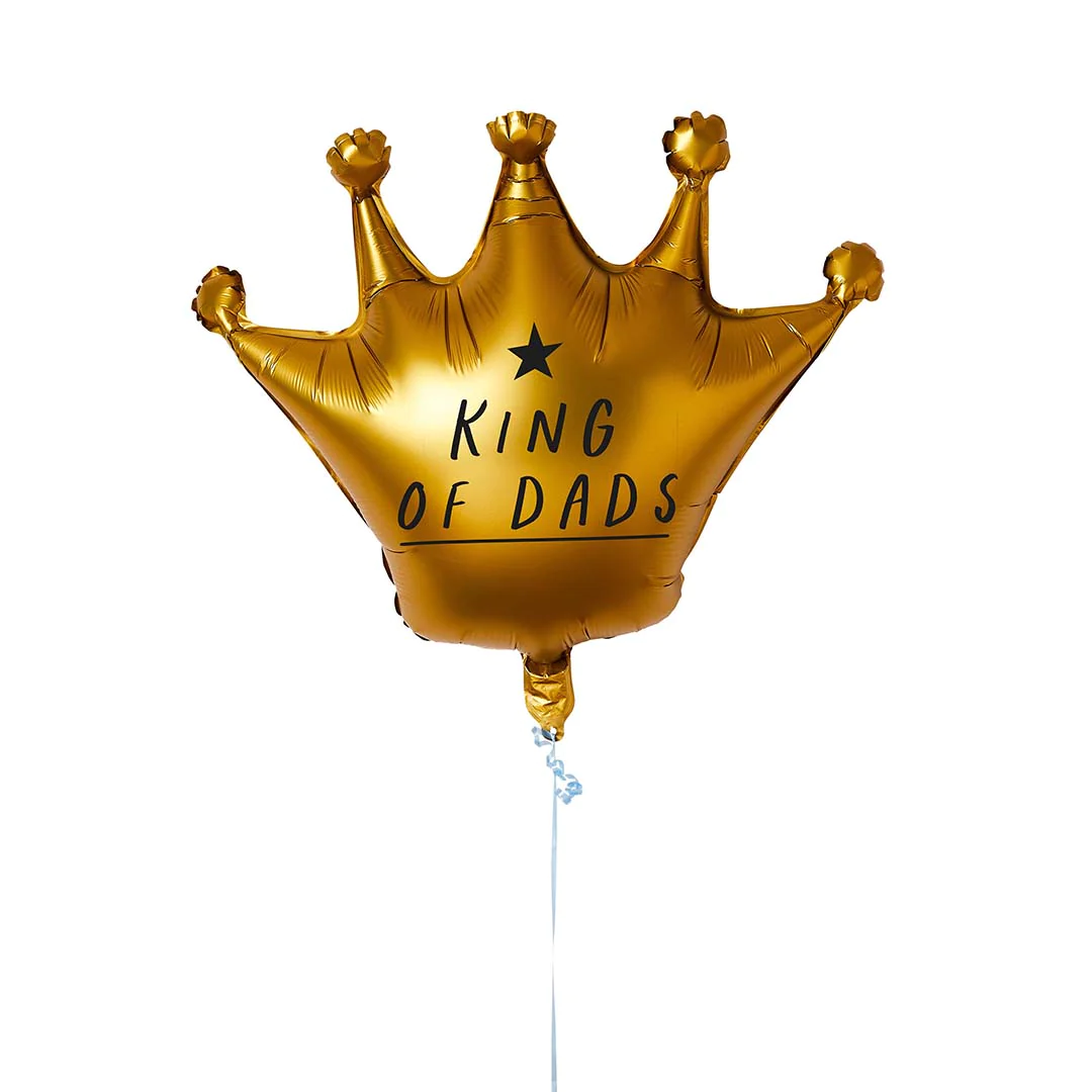 King Of Dads' Crown 35" Foil Balloon