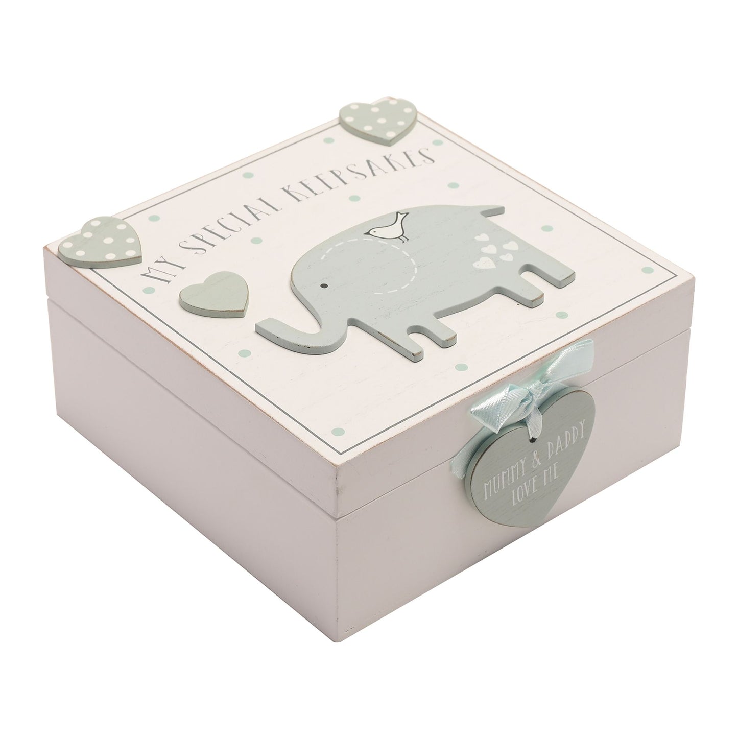 'Petit Cheri' My Special Keepsake Box 16cm x 16cm - Blue