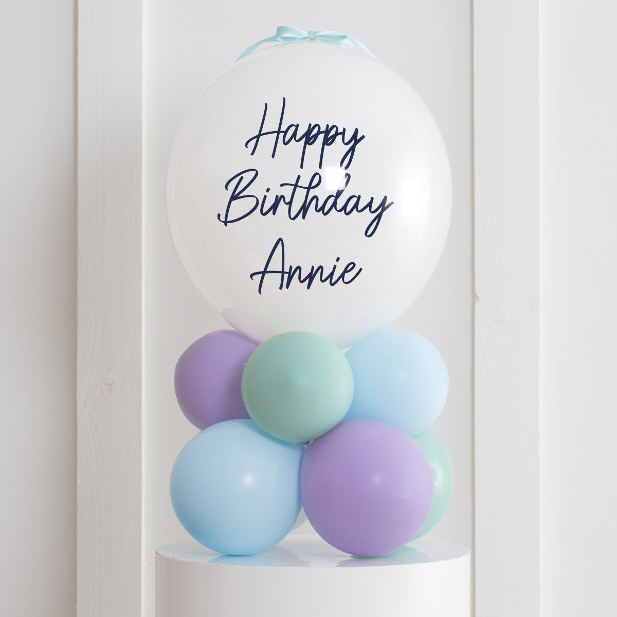 Frozen Latex Air Filled Personalised Bubble Stack