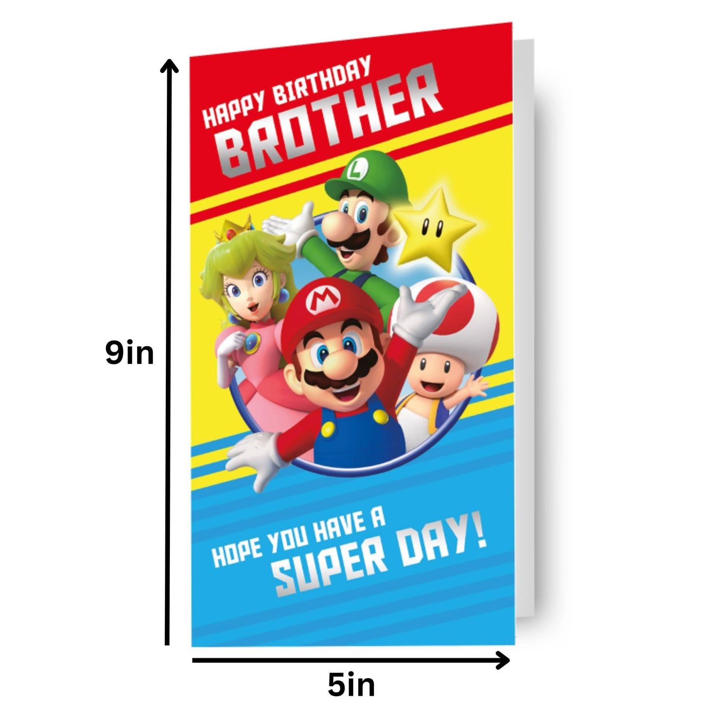 Super Mario Bros 'Brother' Birthday Card