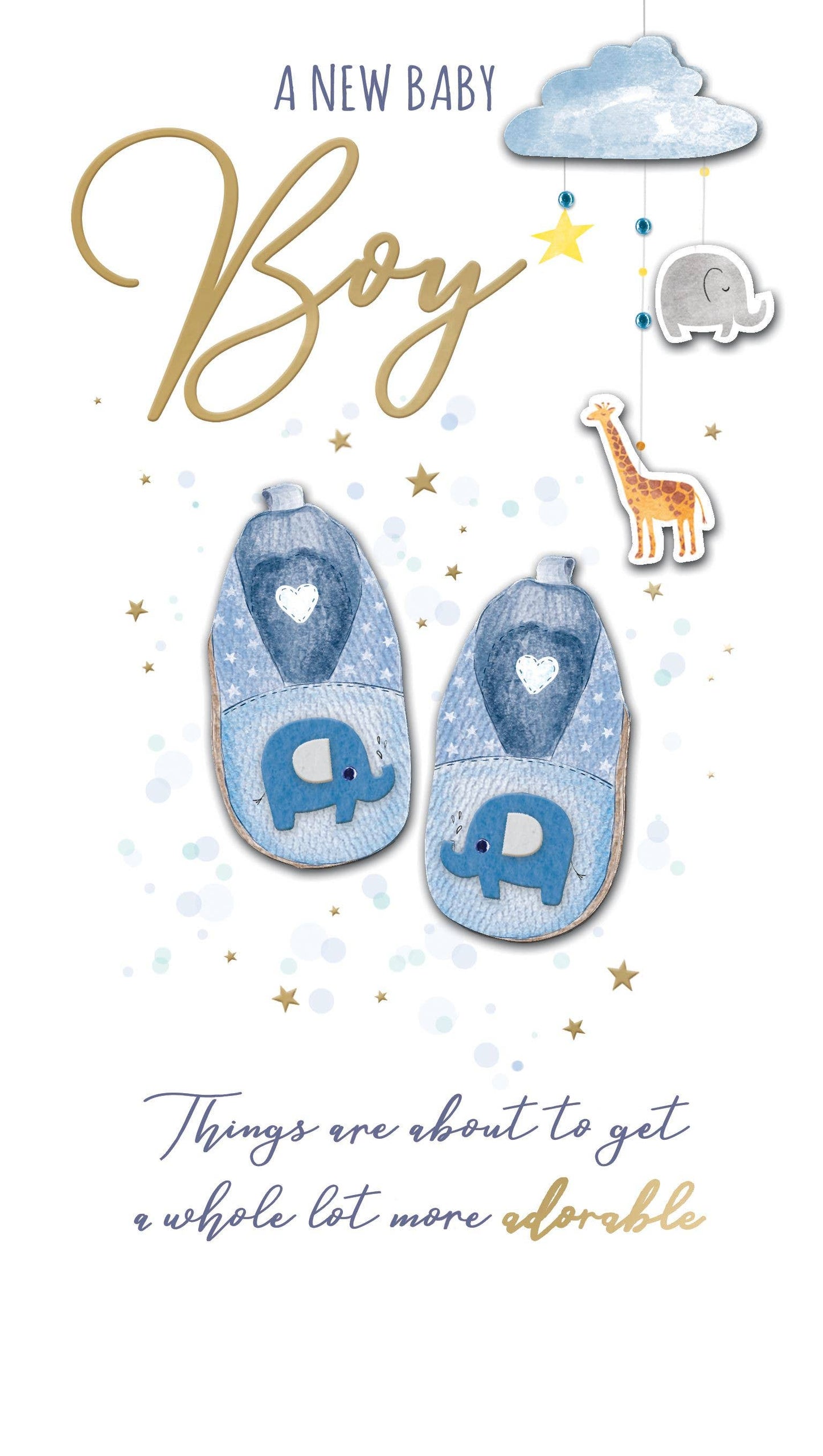 Birth Boy - Mobile & Booties - Champagne - Second Nature