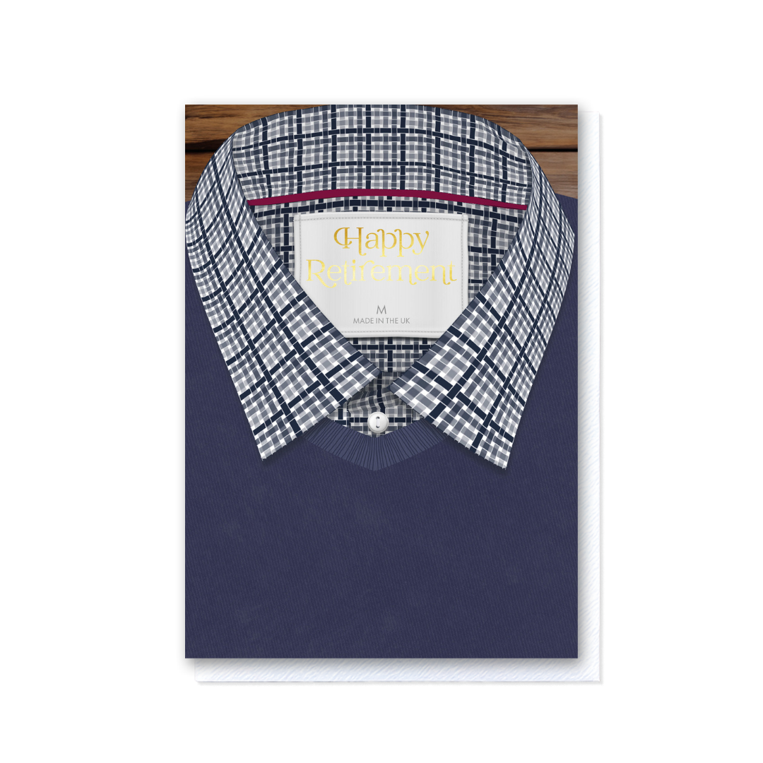 Attirely Good - Navy Gingham Happy Retirement