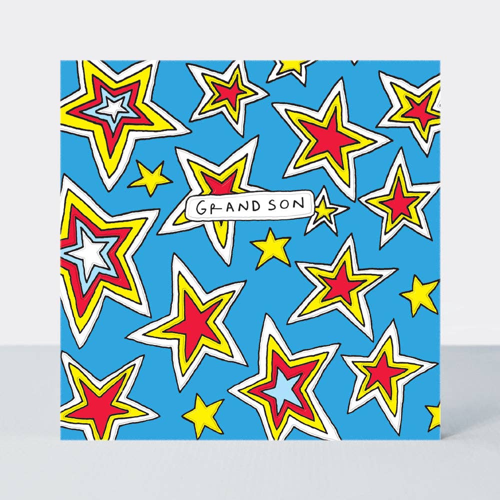 Scatter Brain - Grandson Birthday/Explosive Stars Card