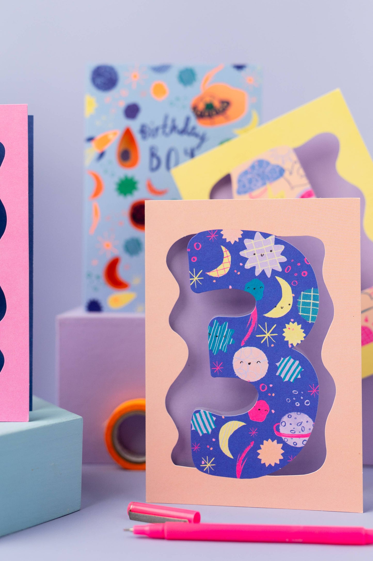 Doodle 3 Age Card Girls