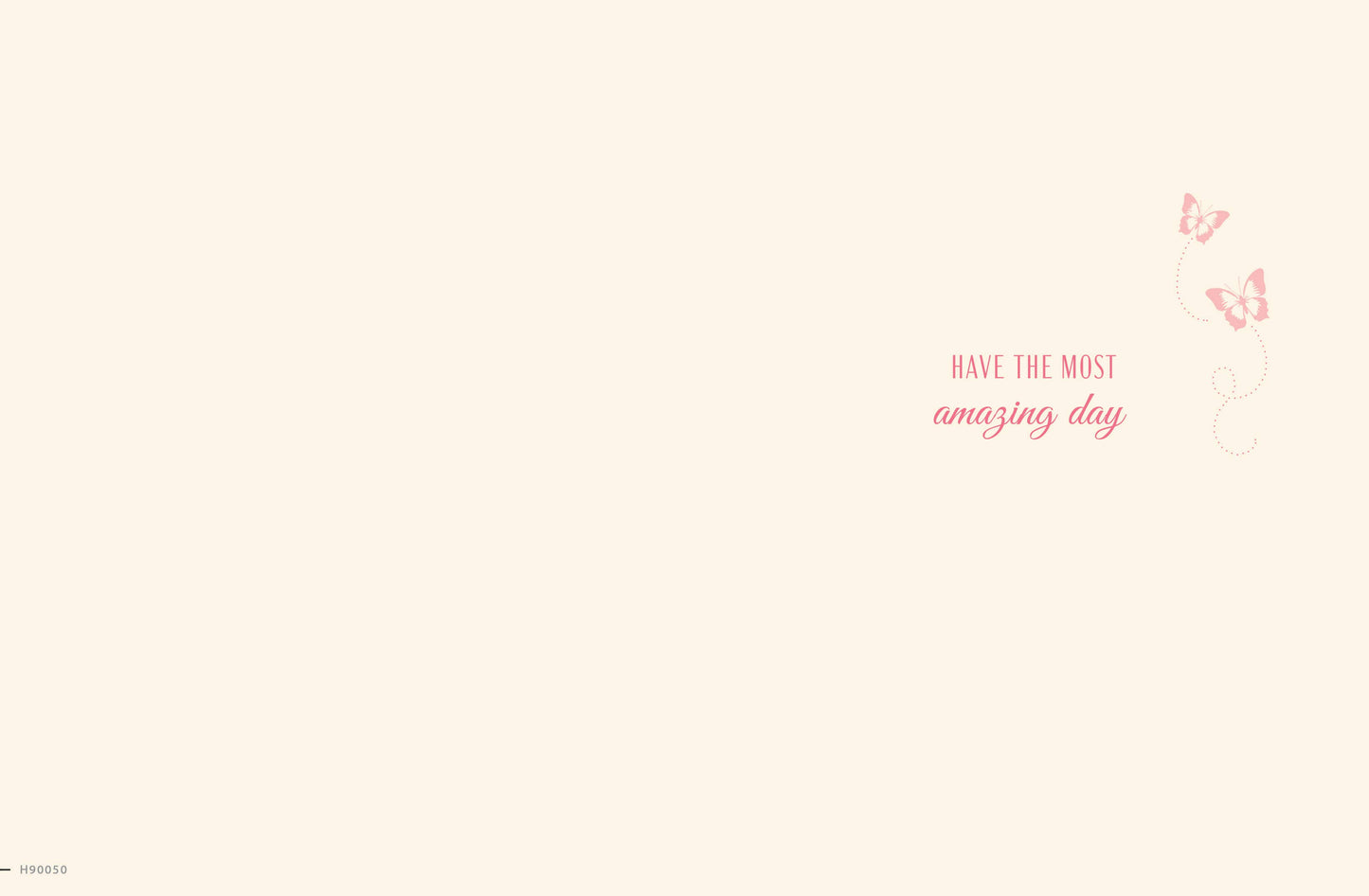 Birthday Card, Niece, Flower On Peach