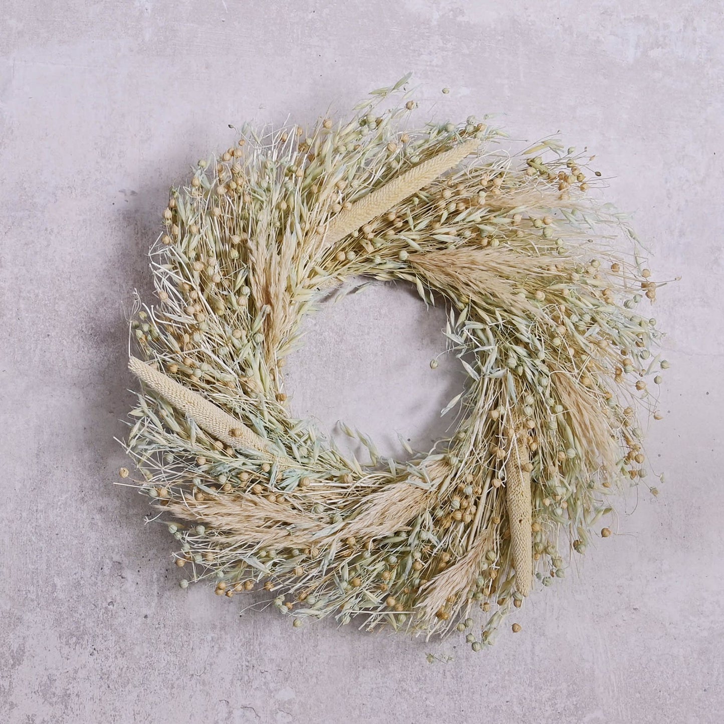 Hestia Dried Floral Wreath 36cm Natural