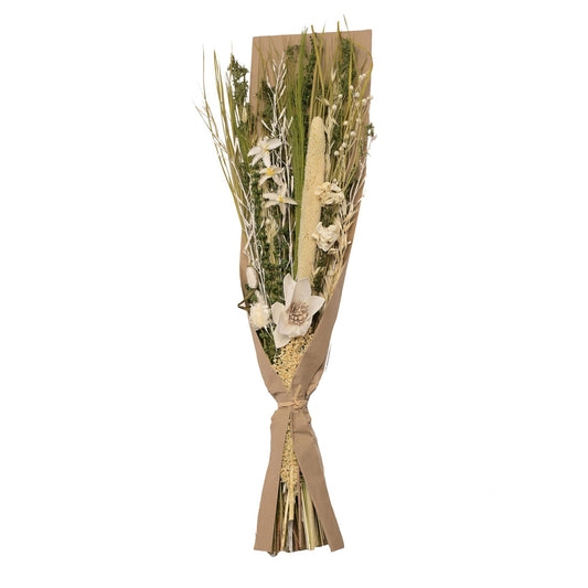 Hestia Dried Floral Bouquet 60cms - Natural