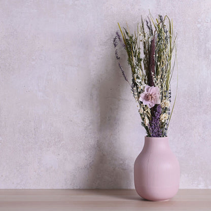Hestia Dried Floral Bouquet 60cms - Purple