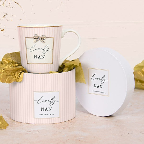 Madelaine Hearts Design Lovely Nan Mug