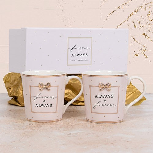 Madelaine By Hearts Designs Mug Set of 2 Forever &