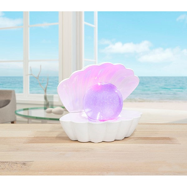 Seashell Glitter Pearl Lamp White