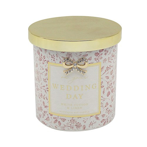 Hearts Design Candle Wedding Day