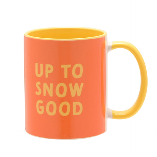 Yellow Handled Mug - Up To Snow Good