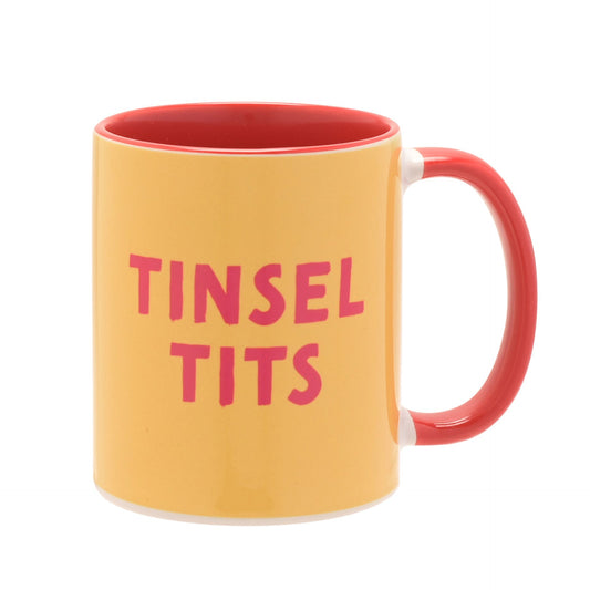 Red Handled Mug - Tinsel t***
