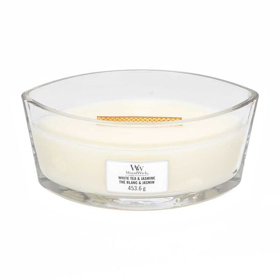 Woodwick Ellipse Candle White Tea & Jasmine