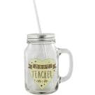 Best Teacher Mason Jar