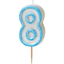 BLUE GLITTER CANDLE