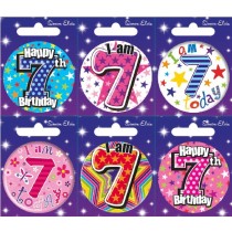 5.5CM AGE 7 SMALL BADGE