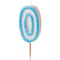 BLUE GLITTER CANDLE