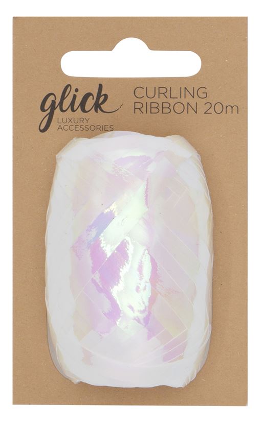 CURLING RIBBON IRRIDESCENT WHITE