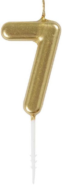 GOLD PICK BIRTHDAY CANDLE