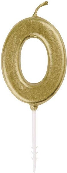 GOLD PICK BIRTHDAY CANDLE