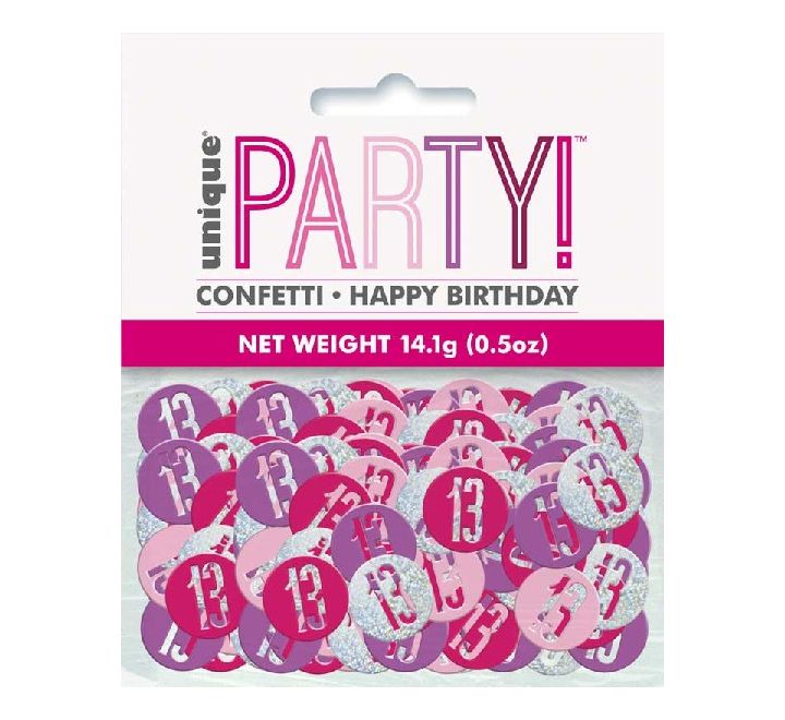 5OZ Glitz Pink 13 Confetti