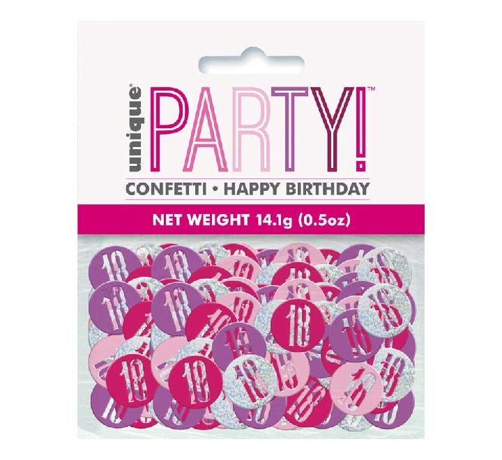 5OZ Glitz Pink 18 Confetti