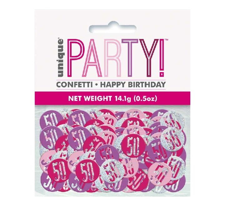 5OZ Glitz Pink 50 Confetti
