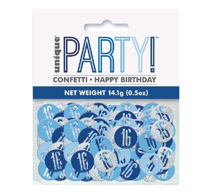 5OZ Glitz Blue 16 Confetti