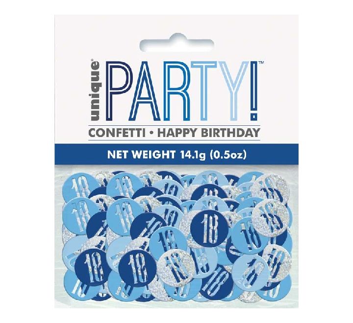5OZ Glitz Blue 18 Confetti