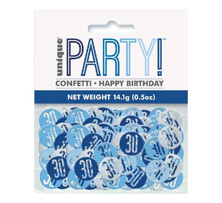 5OZ Glitz Blue 30 Confetti