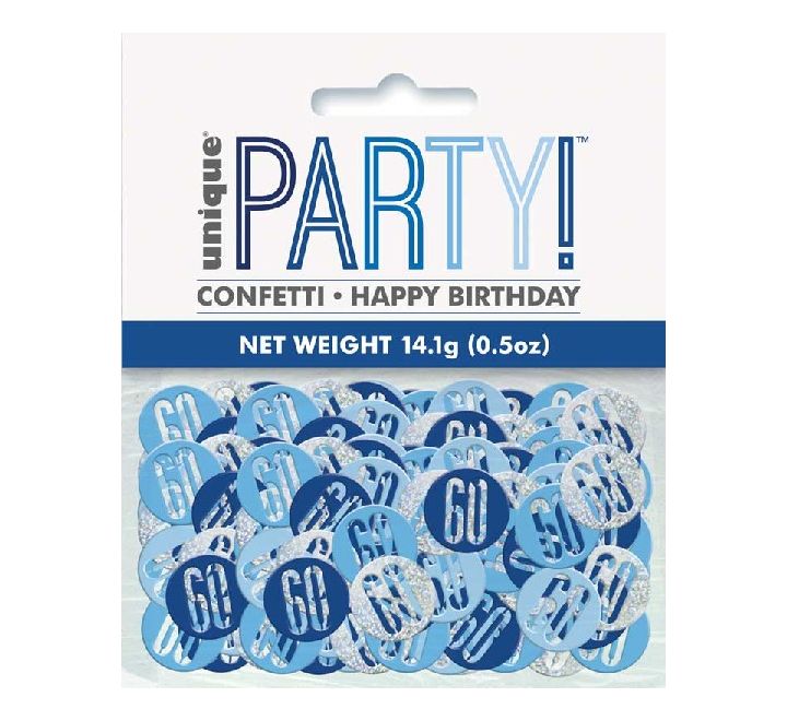 5OZ Glitz Blue 60 Confetti