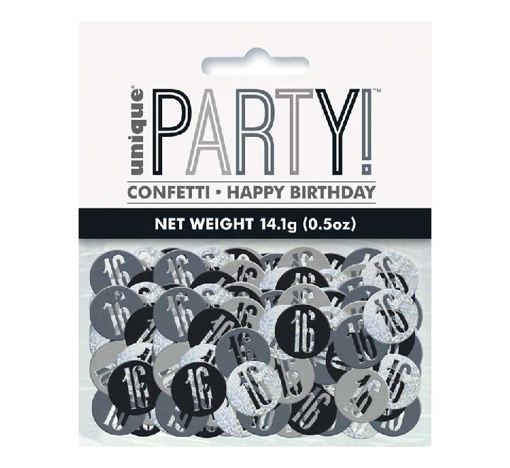 5OZ Glitz Black 16 Confetti