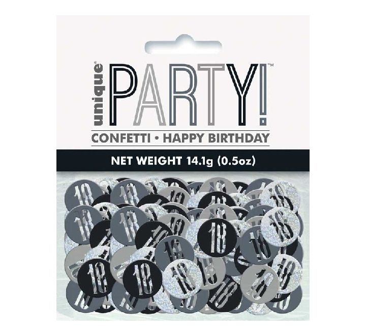5OZ Glitz Black 18 Confetti