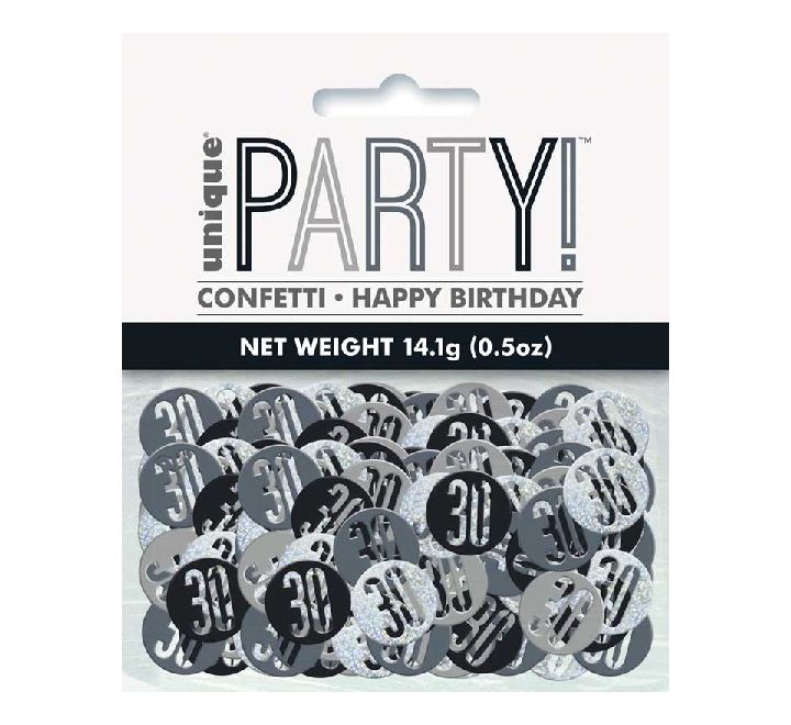 5OZ Glitz Black 30 Confetti