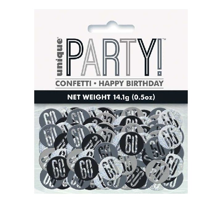 5OZ Glitz Black 60 Confetti