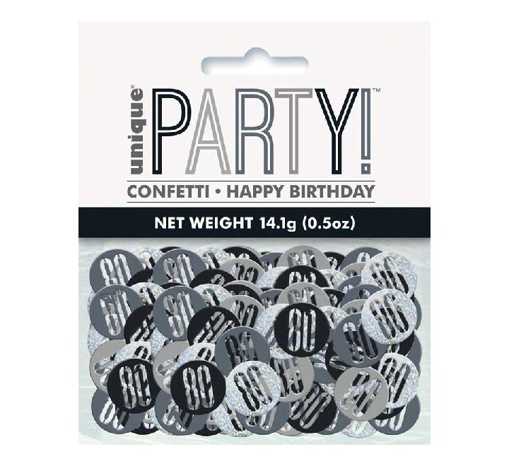 5OZ Glitz Black 80 Confetti