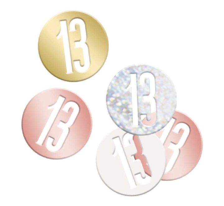 5OZ Glitz Rose Gold 13 Confetti