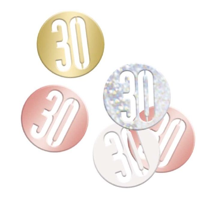 5OZ Glitz Rose Gold 30 Confetti