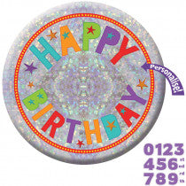 15CM HAPPY BIRTHDAY ADD AN AGE BADGE