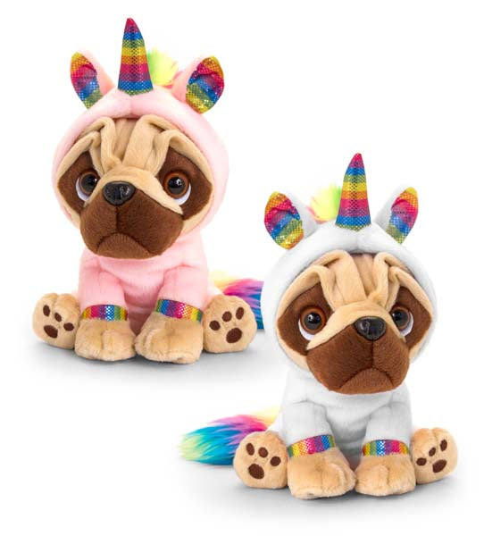 20cm Pugsley Rainbow Unicorn