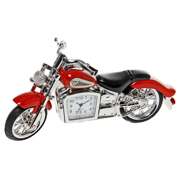 Red Classic Motorbike Clock
