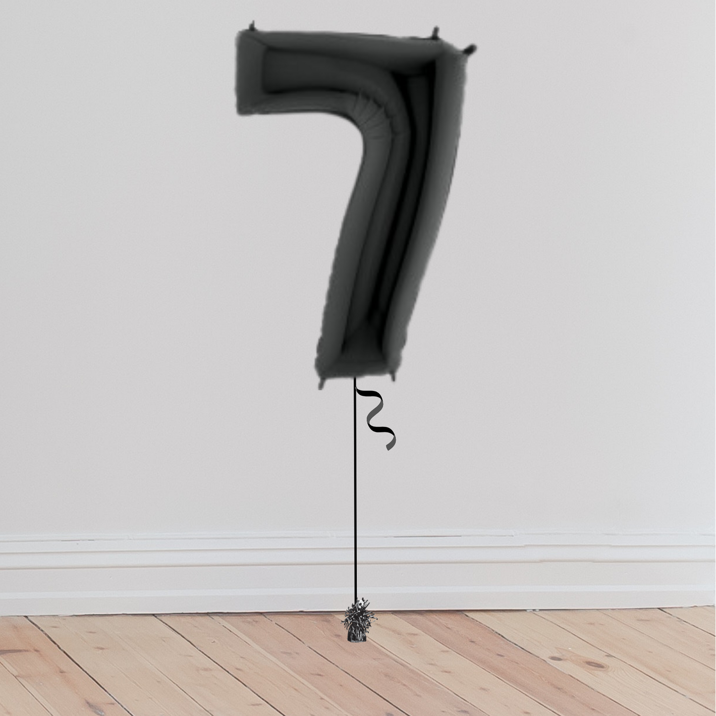 <b> ONLINE EXCLUSIVE </b> <br>Giant Black Number Balloon <br>(Inflated with Helium & Weight Included)