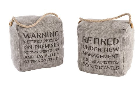 RETIREMENT DOORSTOP 2A